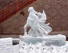 George Washington ice sculpture